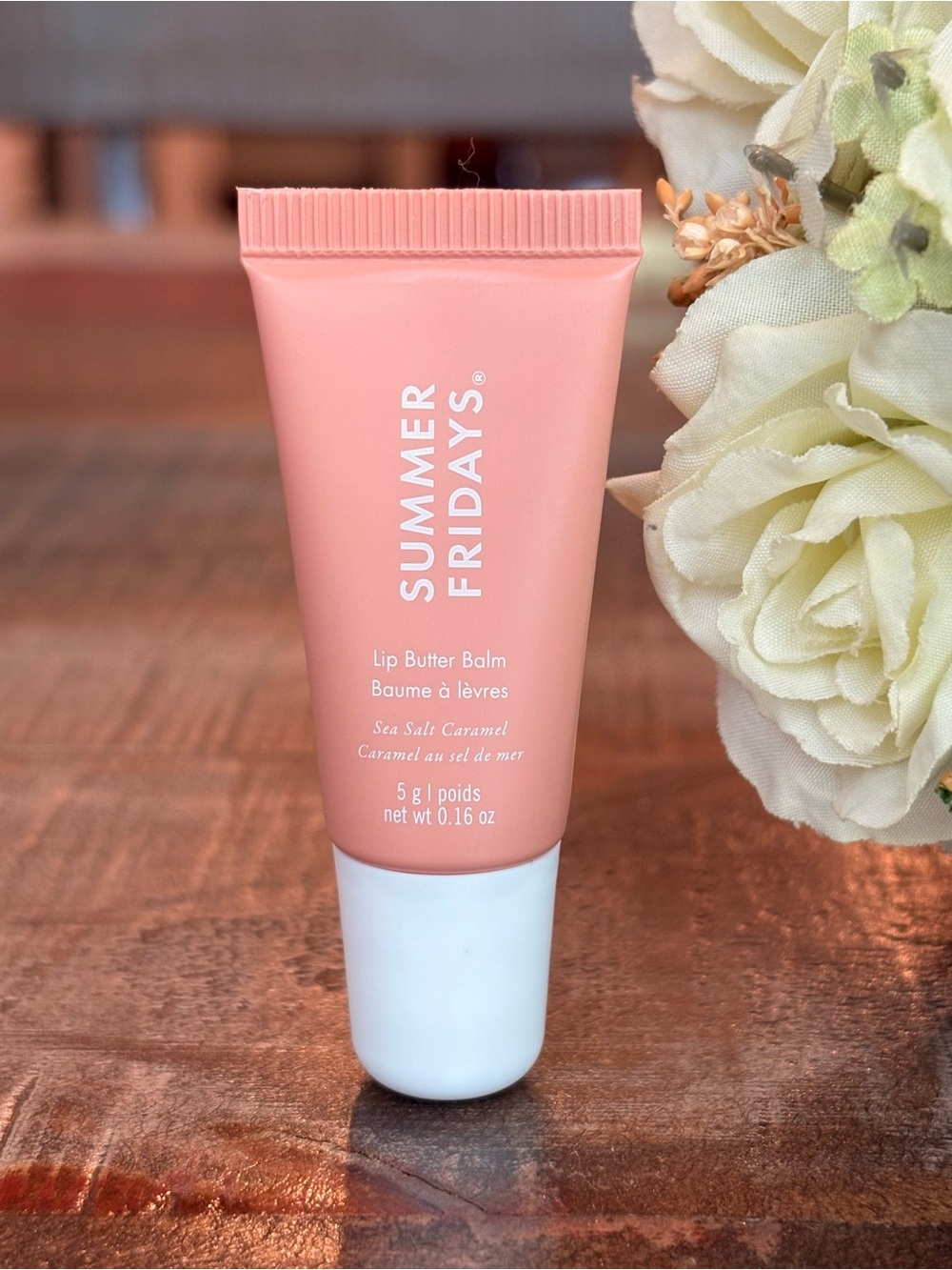 NEW Summer Fridays LIP BUTTER BALM Mini in SEA SALT CARAMEL Limited Edition!